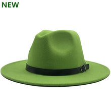 Load image into Gallery viewer, free shipping 2020 new Fashion men fedoras women's fashion jazz hat summer spring black woolen blend cap outdoor casual hat X XL - UK Fashion Market