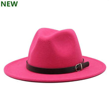 Load image into Gallery viewer, free shipping 2020 new Fashion men fedoras women's fashion jazz hat summer spring black woolen blend cap outdoor casual hat X XL - UK Fashion Market