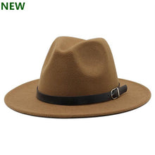 Load image into Gallery viewer, free shipping 2020 new Fashion men fedoras women's fashion jazz hat summer spring black woolen blend cap outdoor casual hat X XL - UK Fashion Market