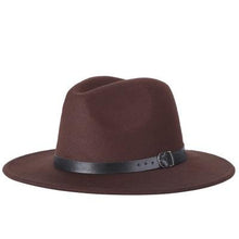 Load image into Gallery viewer, free shipping 2020 new Fashion men fedoras women's fashion jazz hat summer spring black woolen blend cap outdoor casual hat X XL - UK Fashion Market