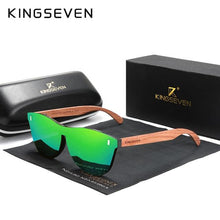 Load image into Gallery viewer, KINGSEVEN Women's Glasses Natural Bubinga Wooden Sunglasses Men Polarized Fashion Sun Glasses Original Wood Oculos de sol - UK Fashion Market