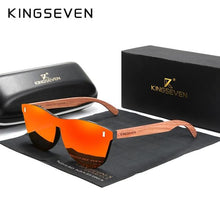Load image into Gallery viewer, KINGSEVEN Women's Glasses Natural Bubinga Wooden Sunglasses Men Polarized Fashion Sun Glasses Original Wood Oculos de sol - UK Fashion Market