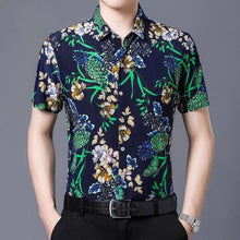 Load image into Gallery viewer, 2020 Men's Hawaiian Shirt Short Sleeve Mens Dress Shirts Slim Fit Camisa Masculina Summer Hawaii Casual Male Flower Print Shirt - UK Fashion Market