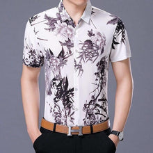 Load image into Gallery viewer, 2020 Men's Hawaiian Shirt Short Sleeve Mens Dress Shirts Slim Fit Camisa Masculina Summer Hawaii Casual Male Flower Print Shirt - UK Fashion Market