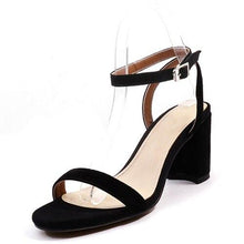 Load image into Gallery viewer, ORATEE Fashion Ankle Strap Women Casual Sandals Open Toe Summer High Heel Shoes Buckle Ladies Office Work Sandalias Shoes - UK Fashion Market