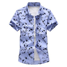 Load image into Gallery viewer, Plus Size M-7XLNew Summer Fashion Men's Shirt Slim Fit Men Short Sleeve Plaid Shirts Mens Clothes Trend Casual Mens Social Shirt - UK Fashion Market