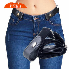 Load image into Gallery viewer, Buckle-Free Belt For Jean Pants,Dresses,No Buckle Stretch Elastic Waist Belt For Women/Men,No Bulge,No Hassle Waist Belt - UK Fashion Market
