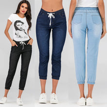 Load image into Gallery viewer, Knee-length denim jeans pants - UK Fashion Market

