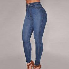 Load image into Gallery viewer, Classic High Waist Skinny Jeans - Dark Denim - UK Fashion Market
