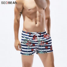 Load image into Gallery viewer, SEOBEAN 6 color Men Swimwear Swimsuits Beach Board Shorts Boxer Trunks Leisure Short Bottom Quick Dry Gay Men Brief Short Sunga - UK Fashion Market
