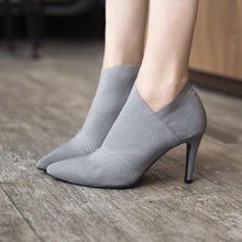 Load image into Gallery viewer, Hot 3Colour Women shoes Winter Autumn Casual Women High Heels Pumps Warm Ankle boots Women Botas Shoes Mujer Zapatos size 34-41 - UK Fashion Market
