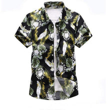 Load image into Gallery viewer, Shirt Men 2019 Summer New Short Sleeve Hawaiian Shirt Mens Casual Button Down Dress Shirts for Holiday Chemise 7XL - UK Fashion Market

