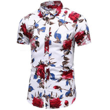 Load image into Gallery viewer, Shirt Men 2019 Summer New Short Sleeve Hawaiian Shirt Mens Casual Button Down Dress Shirts for Holiday Chemise 7XL - UK Fashion Market
