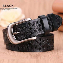 Load image into Gallery viewer, Genuine Leather Belts for Women Second Layer Cowskin Woman Belt Vintage Pin Buckle Strap Jeans - UK Fashion Market
