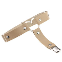 Load image into Gallery viewer, Women Nice Sexy Punk Goth Heart PU Leather Elastic Garter Belt Leg Thigh Ring Clothing Accessory Spring Summer Leg Suspender - UK Fashion Market
