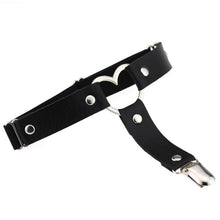 Load image into Gallery viewer, Women Nice Sexy Punk Goth Heart PU Leather Elastic Garter Belt Leg Thigh Ring Clothing Accessory Spring Summer Leg Suspender - UK Fashion Market
