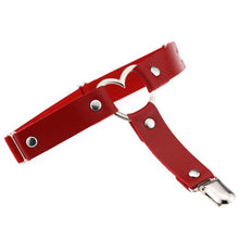 Load image into Gallery viewer, Women Nice Sexy Punk Goth Heart PU Leather Elastic Garter Belt Leg Thigh Ring Clothing Accessory Spring Summer Leg Suspender - UK Fashion Market
