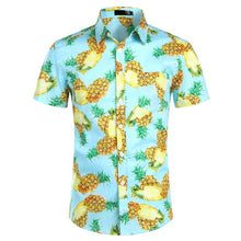 Load image into Gallery viewer, Hawaiian Shirts Mens Tropical Pink Floral Beach Shirt Summer Short Sleeve Vacation Clothing Casual Hawaii Shirt Men USA Size XXL - UK Fashion Market
