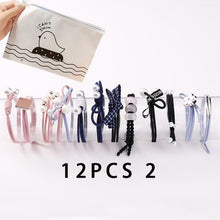 Load image into Gallery viewer, 8/12/16/20/25Pcs New Women Girls Basic Knot Pearls Elastic Hair Bands Scrunchies Ponytail Holder Headbands Hair Accessories Set - UK Fashion Market
