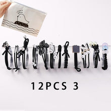 Load image into Gallery viewer, 8/12/16/20/25Pcs New Women Girls Basic Knot Pearls Elastic Hair Bands Scrunchies Ponytail Holder Headbands Hair Accessories Set - UK Fashion Market

