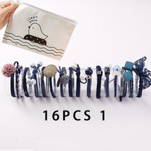 Load image into Gallery viewer, 8/12/16/20/25Pcs New Women Girls Basic Knot Pearls Elastic Hair Bands Scrunchies Ponytail Holder Headbands Hair Accessories Set - UK Fashion Market

