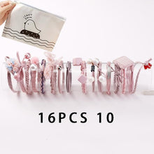 Load image into Gallery viewer, 8/12/16/20/25Pcs New Women Girls Basic Knot Pearls Elastic Hair Bands Scrunchies Ponytail Holder Headbands Hair Accessories Set - UK Fashion Market
