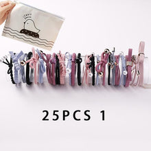 Load image into Gallery viewer, 8/12/16/20/25Pcs New Women Girls Basic Knot Pearls Elastic Hair Bands Scrunchies Ponytail Holder Headbands Hair Accessories Set - UK Fashion Market
