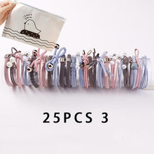 Load image into Gallery viewer, 8/12/16/20/25Pcs New Women Girls Basic Knot Pearls Elastic Hair Bands Scrunchies Ponytail Holder Headbands Hair Accessories Set - UK Fashion Market
