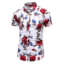 Load image into Gallery viewer, Summer New Arrival Shirts Men 2020 Fashion Print Short Sleeve Hawaiian Shirt Male Casual Flower Slim Fit Beach Shirts Plus M-7XL - UK Fashion Market
