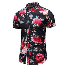 Load image into Gallery viewer, Summer New Arrival Shirts Men 2020 Fashion Print Short Sleeve Hawaiian Shirt Male Casual Flower Slim Fit Beach Shirts Plus M-7XL - UK Fashion Market

