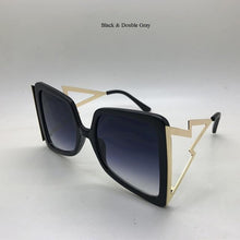 Load image into Gallery viewer, Hollow Oversize Square Sunglasses For Women 2020 New Fashion Bow Shape Bee Sun Glasses Female Gradient Black Pink Big Shades - UK Fashion Market
