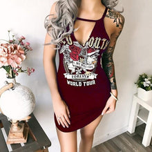 Load image into Gallery viewer, Sexy Sling Split Irregular Slim Fashion Letter Print Dress Fashion Straight Casual Women Dress 2020 Thee Colors Summer Dress - UK Fashion Market
