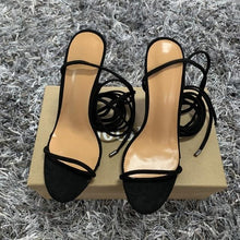 Load image into Gallery viewer, Summer Women Sandals Super High 11CM Thin Heels Cross Strap Sandals Shoes Woman Ladies Open Toe High Heels Dress Party Shoes - UK Fashion Market
