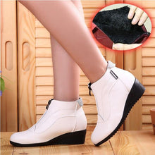 Load image into Gallery viewer, Winter Boots Women 2019 Women Snow Boots Wedge Heels Winter Shoes Women Warm Fur Casual Shoes  Zip Women's Shoes Botas Mujer - UK Fashion Market
