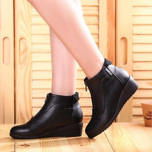 Load image into Gallery viewer, Winter Boots Women 2019 Women Snow Boots Wedge Heels Winter Shoes Women Warm Fur Casual Shoes  Zip Women's Shoes Botas Mujer - UK Fashion Market
