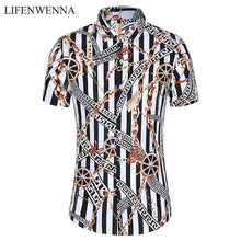 Load image into Gallery viewer, Casuals Shirt Men Summer New Arrival Personality Printed Short Sleeve Shirts Mens Fashion Big Size Business Office Shirt 6XL 7XL - UK Fashion Market

