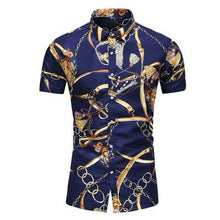 Load image into Gallery viewer, Casuals Shirt Men Summer New Arrival Personality Printed Short Sleeve Shirts Mens Fashion Big Size Business Office Shirt 6XL 7XL - UK Fashion Market

