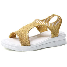 Load image into Gallery viewer, Women Sandals 2019 New Female Shoes Woman Summer Wedge Comfortable Sandals Ladies Slip-on Flat Sandals Women Sandalias - UK Fashion Market
