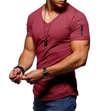 Load image into Gallery viewer, 2020 new men's V-neck T-shirt - UK Fashion Market
