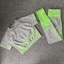 Load image into Gallery viewer, Leggings and Crop Top Set - UK Fashion Market
