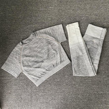 Load image into Gallery viewer, Leggings and Crop Top Set - UK Fashion Market
