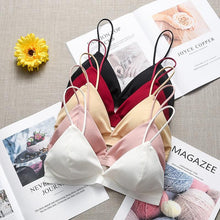 Load image into Gallery viewer, GUMPRUN Seamless Soft Bras for Women Thin Strap Wireless Push Up Bra Backless Comfort Underwear Bralette Sexy Lingerie - UK Fashion Market
