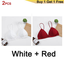 Load image into Gallery viewer, GUMPRUN Seamless Soft Bras for Women Thin Strap Wireless Push Up Bra Backless Comfort Underwear Bralette Sexy Lingerie - UK Fashion Market
