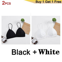 Load image into Gallery viewer, GUMPRUN Seamless Soft Bras for Women Thin Strap Wireless Push Up Bra Backless Comfort Underwear Bralette Sexy Lingerie - UK Fashion Market
