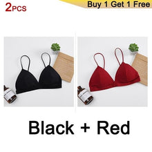 Load image into Gallery viewer, GUMPRUN Seamless Soft Bras for Women Thin Strap Wireless Push Up Bra Backless Comfort Underwear Bralette Sexy Lingerie - UK Fashion Market
