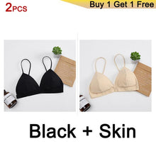 Load image into Gallery viewer, GUMPRUN Seamless Soft Bras for Women Thin Strap Wireless Push Up Bra Backless Comfort Underwear Bralette Sexy Lingerie - UK Fashion Market
