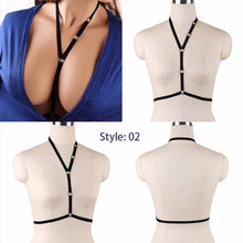 Load image into Gallery viewer, Body Harness Bra For  Women Fetish Chest Bondage Lingerie Erotic Cage Bra Gothic Garter Belt - UK Fashion Market
