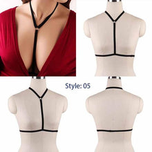 Load image into Gallery viewer, Body Harness Bra For  Women Fetish Chest Bondage Lingerie Erotic Cage Bra Gothic Garter Belt - UK Fashion Market
