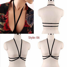 Load image into Gallery viewer, Body Harness Bra For  Women Fetish Chest Bondage Lingerie Erotic Cage Bra Gothic Garter Belt - UK Fashion Market
