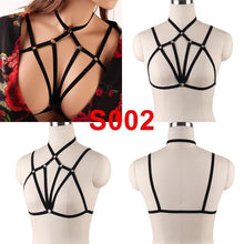 Load image into Gallery viewer, Body Harness Bra For  Women Fetish Chest Bondage Lingerie Erotic Cage Bra Gothic Garter Belt - UK Fashion Market
